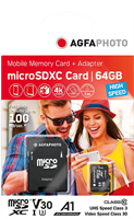 Agfa Photo Mobile MicroSDXC 64 GB UHS-I U3 V30 A1 
