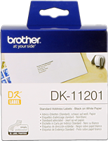 Brother Adress-Etiketten DK-11201 Schwarz auf Weiß