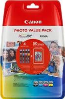 Canon CLI-526 Photo Value Pack Schwarz / Cyan / Magenta / Gelb Value Pack