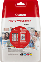 Canon CLI-581 Photo Value Pack Schwarz / Cyan / Magenta / Gelb Value Pack