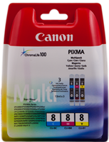 Canon CLI-8 Multipack cyan / magenta / geel