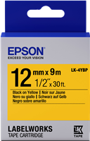 Epson C53S654008 Cinta mecanográfico Negro sobre amarillo