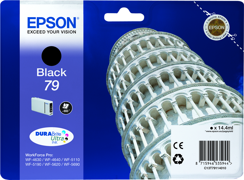 Epson T7911 Schwarz Tintenpatrone