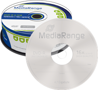 MediaRange DVD-R Rohlinge 4.7GB 