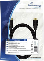 MediaRange HDMI-Kabel High Speed schwarz 2m Schwarz
