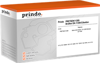 Prindo Adress-Etiketten kompatibel mit Brother DK-11209 Schwarz auf Weiß