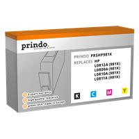 Prindo PRSHP981X Multipack Schwarz / Cyan / Magenta / Gelb
