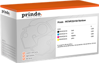 Prindo PRTHPCE410A Rainbow Schwarz / Cyan / Magenta / Gelb Value Pack