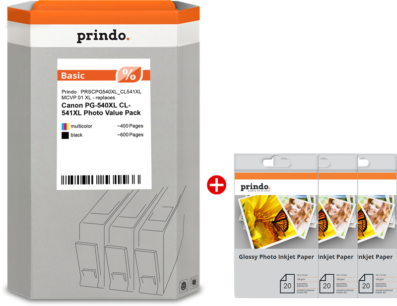 Prindo PRSCPG540XL_CL541XL MCVP 01 Schwarz / mehrere Farben Value Pack