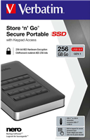 Verbatim Store'n'Go Secure external SSD hard disk 