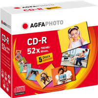 Agfa Photo 1x5 CD-R/700 MB/Jewel Case 