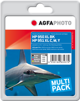 Agfa Photo 950XLBK+951XLC,M,Y Multipack zwart / cyan / magenta / geel