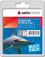 Agfa Photo 950XLBK+951XLC,M,Y Pack Preto / Cyan / Magenta / Amarelo