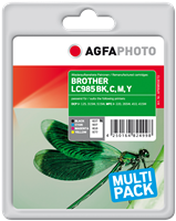 Agfa Photo LC985BK,C,M,Y Multipack Noir(e) / Cyan / Magenta / Jaune