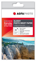 Agfa Photo Papier photo jet d'encre brillant 10x15cm Blanc