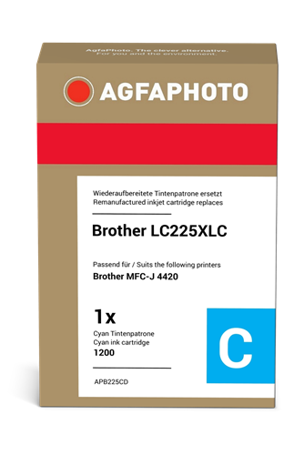 Agfa Photo APB225CD Cyan Cartucho de tinta