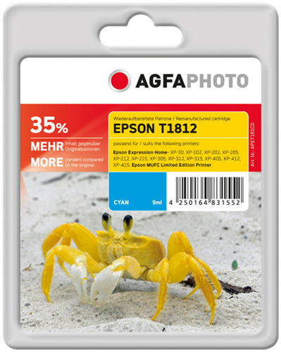 Agfa Photo APET181CD cyan inktpatroon