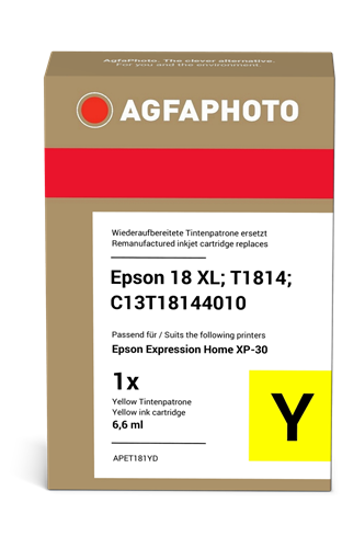 Agfa Photo APET181YD Amarelo Cartucho de tinta