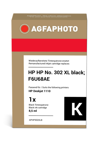 Agfa Photo APHP302XLB Preto Cartucho de tinta