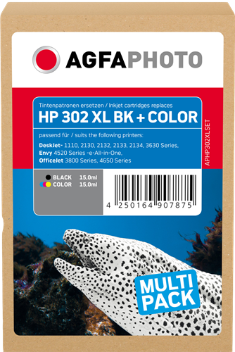 Acheter HP 302 Cartouche d'encre Noir + 3 couleurs (X4D37AE) Multipack ?