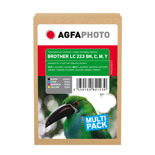 Agfa Photo LC223BK,C,M,Y Multipack nero / ciano / magenta / giallo