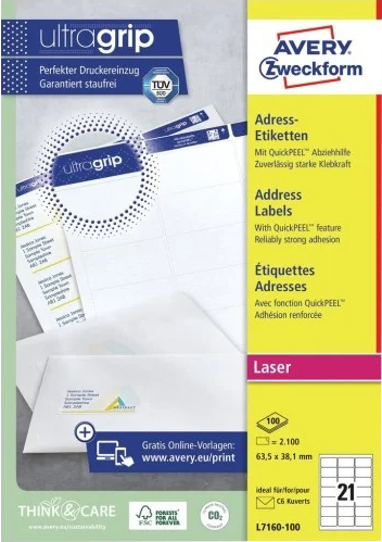 AVERY Zweckform Etiqueteuse de prix, 2 lignes, 18 chiffres - Achat/Vente  AVERY ZWECKFORM 72000018