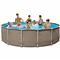 Bestway Frame Pool Komplettset Rattan Braun 4,27x1,07 m