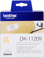 Brother DK-11209 Etiquetas de dirección 29x62mm Negro sobre blanco
