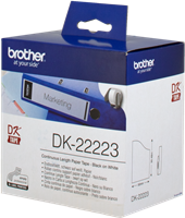 Brother DK-22223 Etiquettes en continu 50mm x 30,48m Noir sur blanc