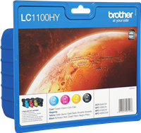 Brother LC-1100HY Multipack negro / cian / magenta / amarillo