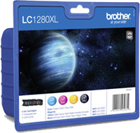 Brother LC-1280XL Pack Preto / Cyan / Magenta / Amarelo