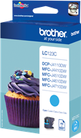 Brother LC123C Cyan Cartucho de tinta