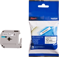 Brother M-K231BZ Fita rotuladora Preto sobre branco