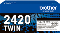 Brother TN-2420 TWIN Pack Preto