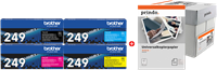Brother TN-249 MCVP Preto / Cyan / Magenta / Amarelo / Branco Value Pack