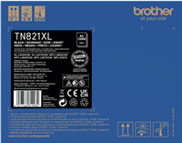 Brother TN-821XLBK Preto Tóner