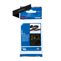 Brother TZe-R354 Fita rotuladora DouradosobrePreto
