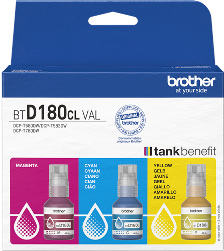 Brother BTD-180 Pack Cyan / Magenta / Amarelo
