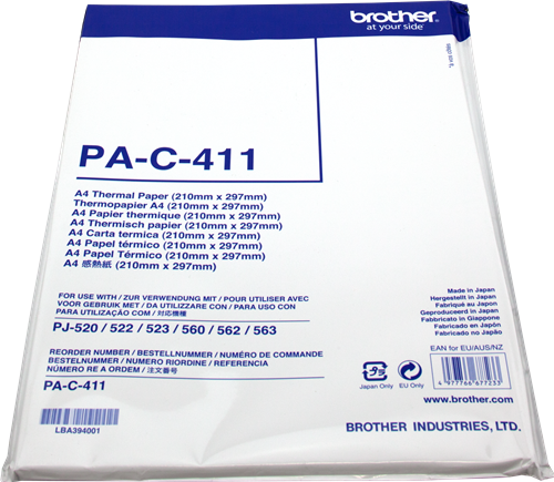 Brother Carta termica PA-C-411 Bianco