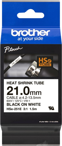 Brother HSe-251E Fita rotuladora PretosobreBranco