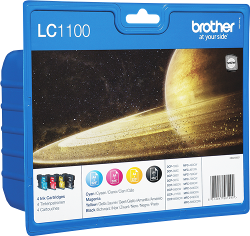 Brother LC-1100 Pack Preto / Cyan / Magenta / Amarelo