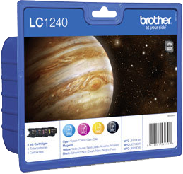 Brother LC-1240 Pack Preto / Cyan / Magenta / Amarelo