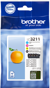 Brother LC-3211 Multipack zwart / cyan / magenta / geel