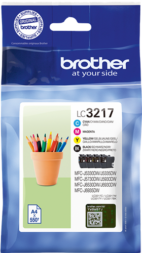 Brother LC-3217 Preto / Cyan / Magenta / Amarelo Value Pack