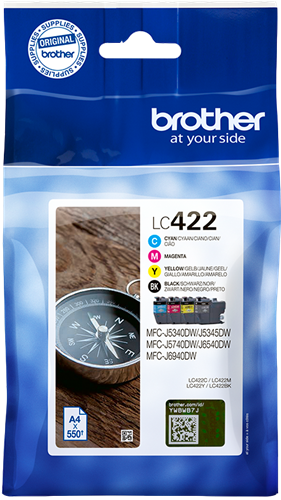 Brother LC-422 Multipack Schwarz / Cyan / Magenta / Gelb