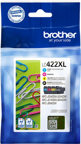 Brother LC-422XL Multipack nero / ciano / magenta / giallo