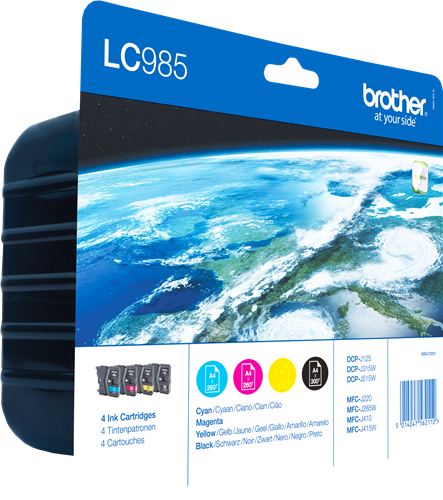 Brother LC-985 Pack Preto / Cyan / Magenta / Amarelo