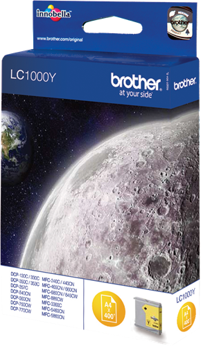 Brother LC1000Y Amarelo Cartucho de tinta