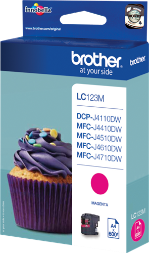 Brother LC123M purpurová Inkoustovou kazetu