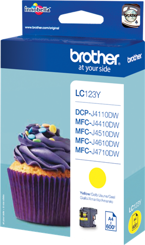 Brother LC123Y Amarelo Cartucho de tinta